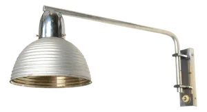 Bauhaus Mercury Glass Mounted Wall Lamp, 1930s