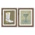 Annie Jane and Domino by Willa Heart in Walnut Frame, Set of 2 Mini Art Prints For Sale