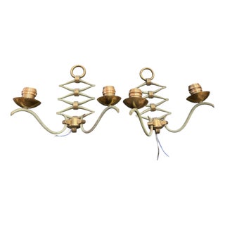Bronze Sconces by René Drouet, 1940s, Set of 2 For Sale