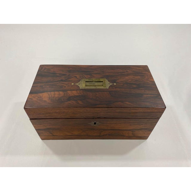 Antique English Tea Caddy For Sale In Denver - Image 6 of 7
