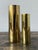 Vintage Boho Brass Cylinder Vases - Set of 2 For Sale - Image 4 of 12