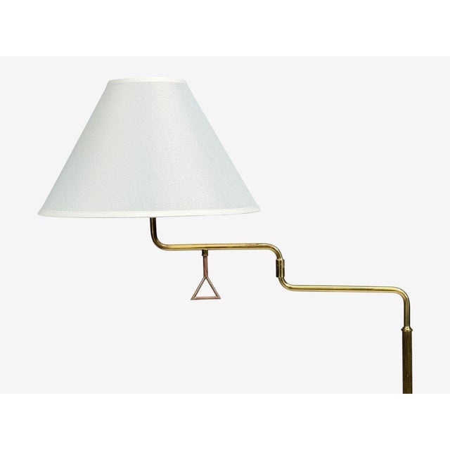 Fagerhults, Articulating Desk Lamp, Brass, Sweden, 1960s For Sale In New York - Image 6 of 14