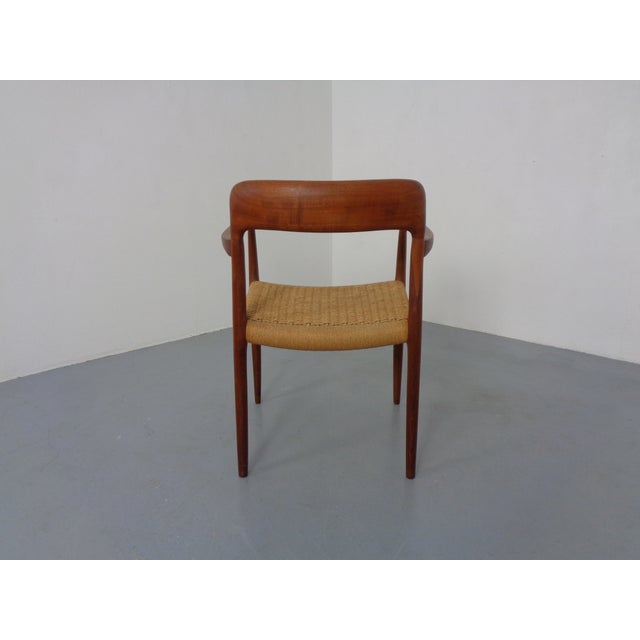 Model 56 Armchair in Teak & Papercord by Niels Otto Møller for J.L. Møllers, Denmark, 1950s For Sale - Image 9 of 18