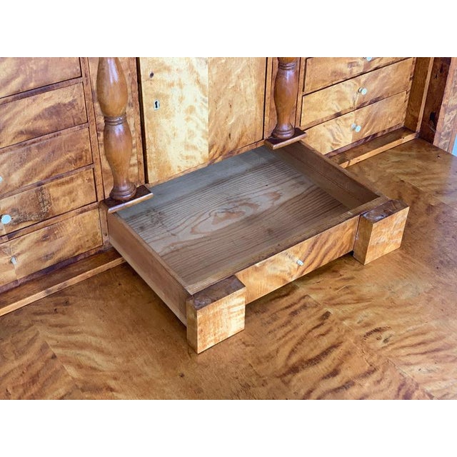 Biedermeier Secretary Cabinet, 1830s For Sale - Image 10 of 16
