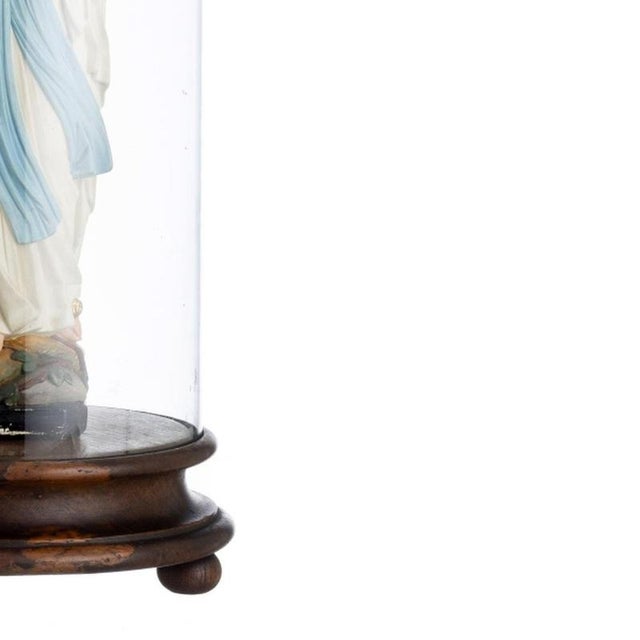 Portuguese Artist, Sacred Art Our Lady of the Rosary For Sale - Image 5 of 6