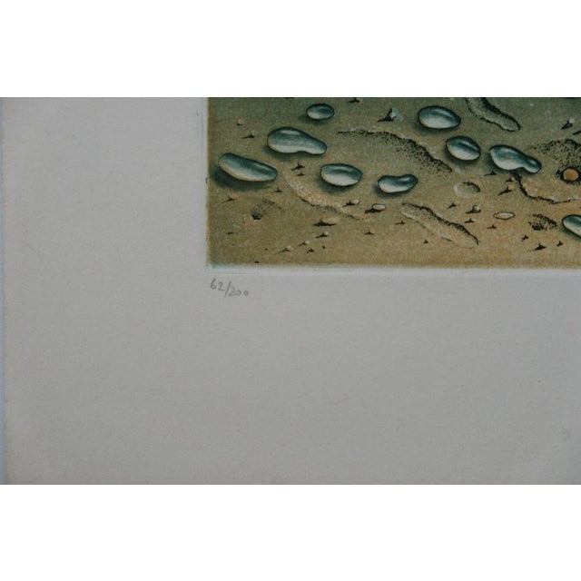 Hiroshi Asada, Zen, Gouttes d'eau sur le sable, Etching For Sale - Image 6 of 8