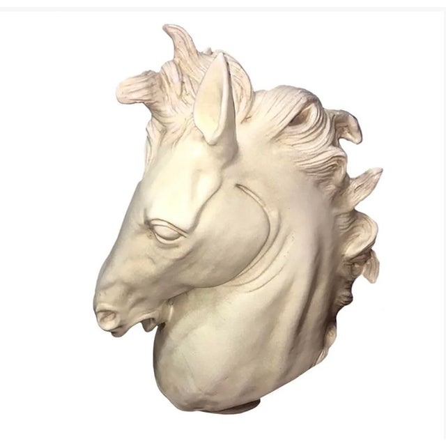 Italian Mid 20th Century Italian Horse Head Sculpture For Sale - Image 3 of 4