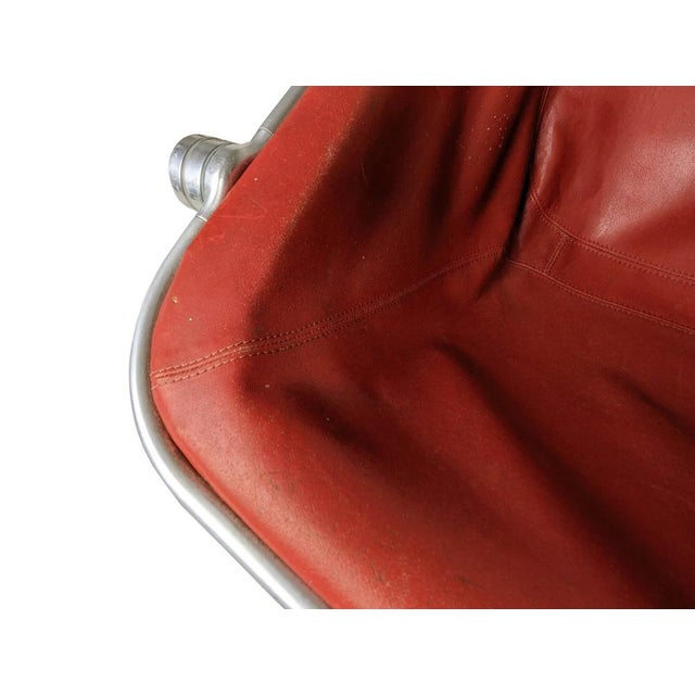 Red Skai and Aluminum Plona Folding Chair by G. Piretti for Anonima Castelli, 1960s For Sale - Image 17 of 18