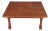 Late 20th Century Artisan Mission Arts & Crafts Craftsman Style Cherry Coffee Cocktail Table 44" For Sale