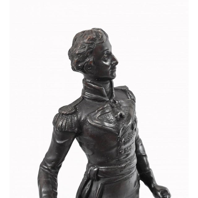 Bronze English Military Duke of Wellington Figurine, 1995 For Sale - Image 4 of 14