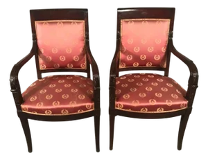 Empire Armchairs, France, 1810s, Set of 2