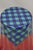 Hollywood Regency Vintage Paper Mache Red Blue Green Tartan Painted "Tablecloth" Drape Side Table For Sale - Image 3 of 11