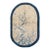 Galerie Shabab Collection Mid-20th Century Chinese Art Deco Oval Accent Rug For Sale