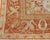 Antique Turkish Floral Oushak Rug in Cream, Rust Red, Orange and Green For Sale - Image 9 of 12