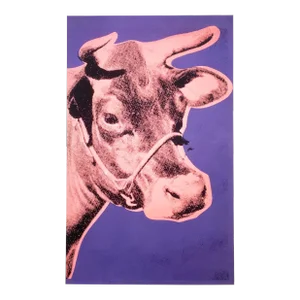Andy Warhol Foundation Lithograph Print Pop Art Poster " Cow ( Pink & Purple ) " 1976
