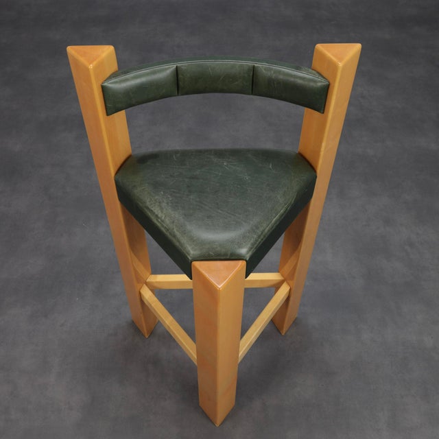 Wood Vintage Barstools, 1990s, Set of 3 For Sale - Image 7 of 10