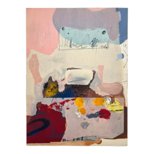 Paul Rebeyrolle Vintage 1967 Limited Edition Maeght Editeur Abstract Expressionist French Lithograph Print