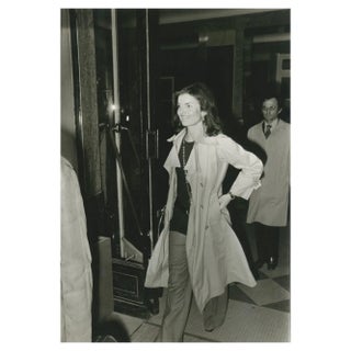 Jackie Kennedy, Leaving the Hospital, Paris, France, 1970s, Photographic Print For Sale