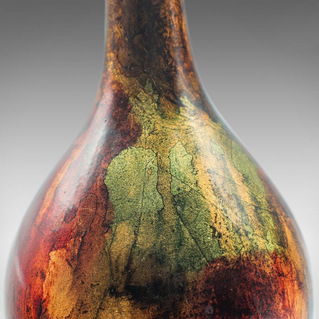 Red 1980's Vintage Teardrop Vase For Sale - Image 8 of 9