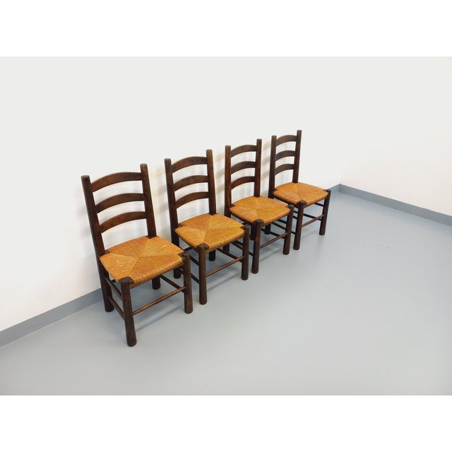 Vintage Brutalist Chairs by Georges Robert, 1960s, Set of 4 For Sale - Image 17 of 18