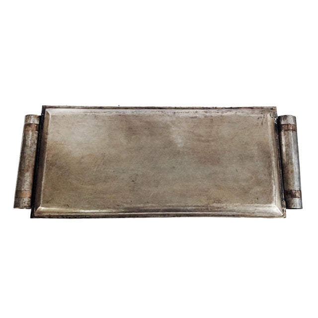 Jean Dunand Dinanderie Tray, Hammered Metal, Art Deco For Sale - Image 15 of 15