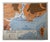 Vintage School Map of Atlantic and Mediterranean Coasts, 1950s For Sale