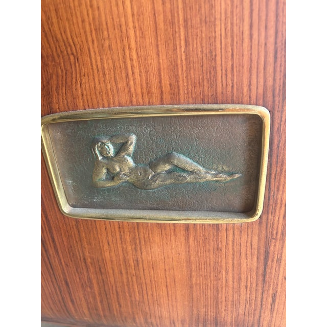 1950s Vittiro Dassi Rosewood Console, Attributed For Sale - Image 5 of 5