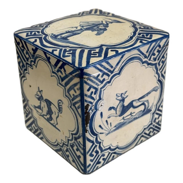 Delft Tole Box For Sale