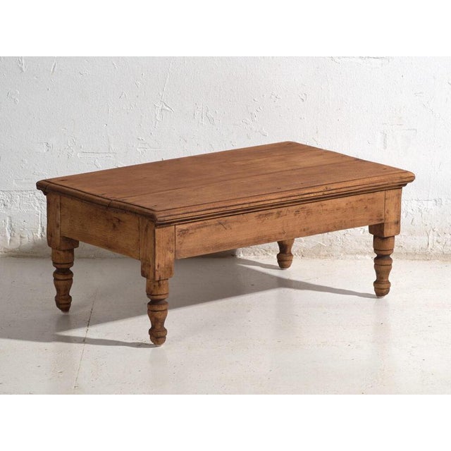 Vintage Pine Low Table, 1930 For Sale - Image 9 of 10