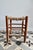 Rustic Vintage Low Wooden Stool with Woven Straw Seat, 1980s For Sale - Image 3 of 8