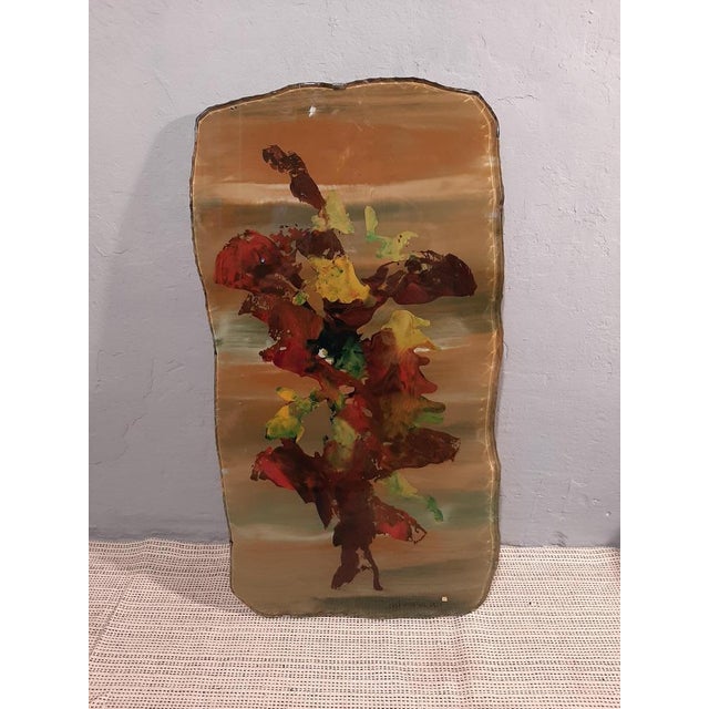 Metal Decorative Plaque with Flowers by Duilio Barnabe for Fontana Arte, 1950s For Sale - Image 7 of 15