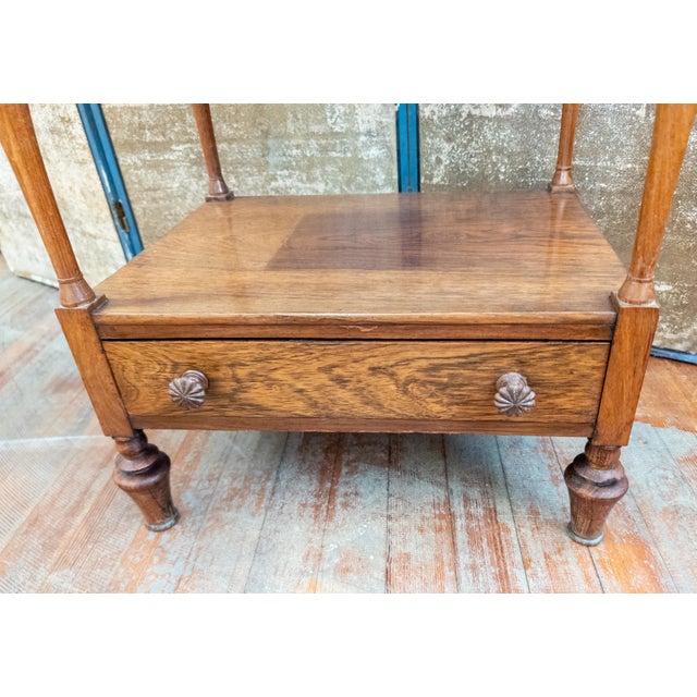19th Century English Regency Rosewood Etagere Shelf With Gallery For Sale - Image 11 of 18