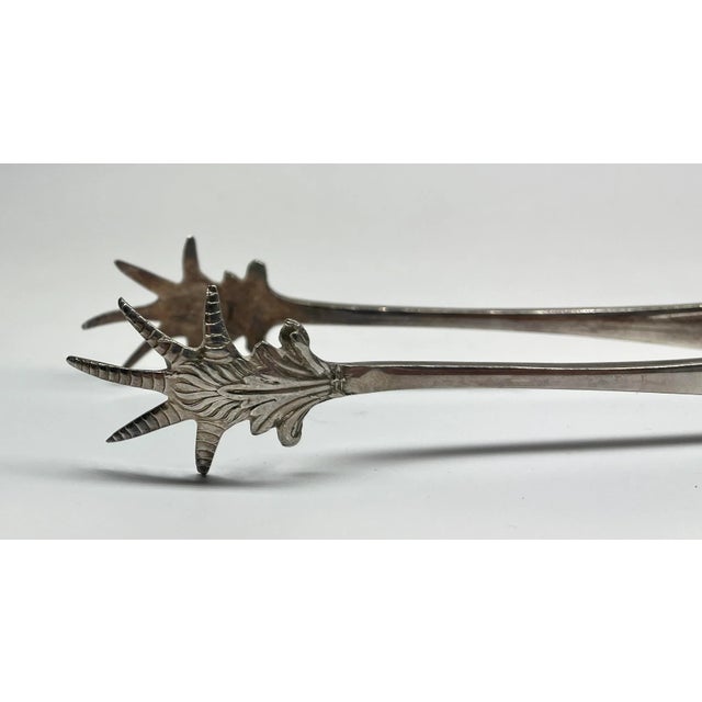 Vintage Art Deco Bird Talon Silver Plate Sugar Nips/Tongs Made in England - Circa 1920’s For Sale - Image 4 of 10
