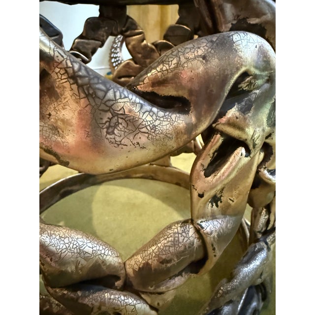 Hollywood Regency Knotted Sculptural Accent Table For Sale - Image 3 of 4
