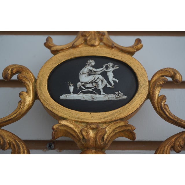 Glass Carvers Guild Oval Louis XV Gold Frame Wall Mirror For Sale - Image 7 of 11