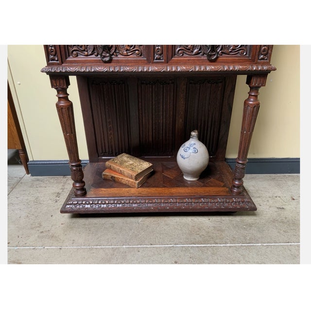 Antique Neo-Gothic Silver Cabinet, 1890 For Sale - Image 4 of 12