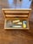 1970s 24k Gold-Plated Five-Piece Desk Set in Wood Presentation Box, 1970s Italy For Sale - Image 5 of 8