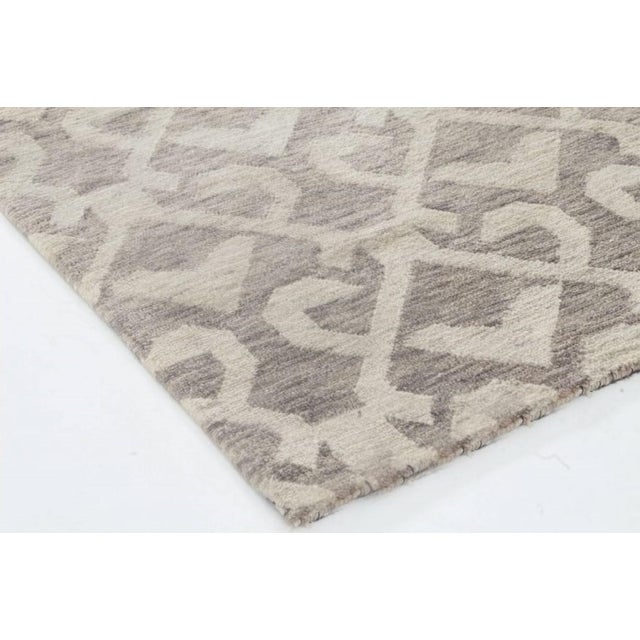 Modern Wool Runner with Geometric Lattice Design by Doris Leslie Blau For Sale In New York - Image 6 of 7