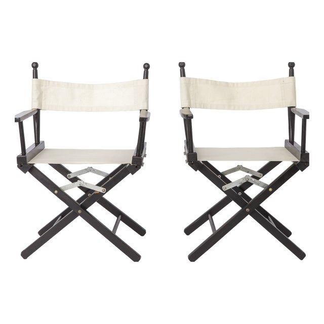 Vintage Directors Chairs in Beech, 1970s, Set of 2 For Sale