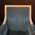 Antique French Neoclassical Painted Armchairs or Bergères in Blue Mohair- A Pair For Sale - Image 11 of 11
