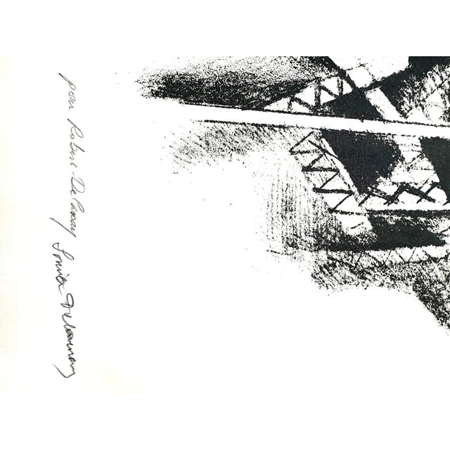 (after) Robert Delaunay - La Femme et la Tour - Handsigned Lithograph Circa 1960 For Sale - Image 4 of 10