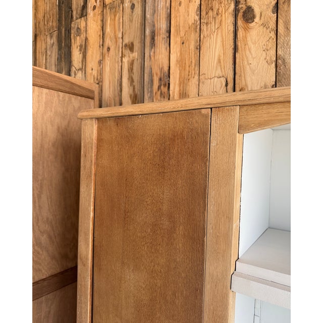 Art Deco Oak Bookcase, 1940s For Sale - Image 13 of 16