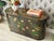 Mid-Century Modern Vintage Mid-Century Modern Hand-Painted Asian Chinese Chinoiserie-Style Lacquered Oval Credenza Buffet Sideboard Cabinet For Sale - Image 3 of 18