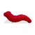 Red Fabric Chaise Lounge from Bretz For Sale - Image 8 of 12