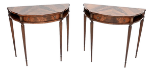 Regency Style Console Tables, 1950, Set of 2
