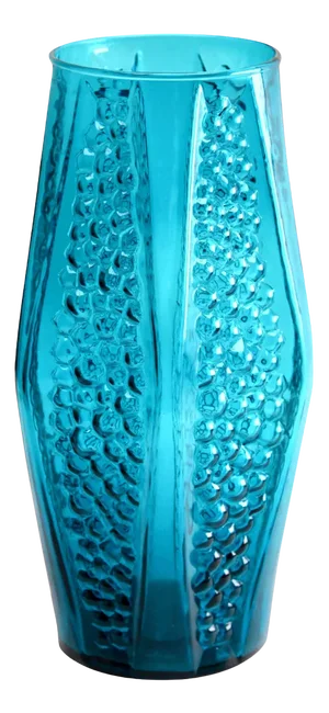 Hexagonal Vase with Bubbled Texture by Stolle-Nieman, 1970s