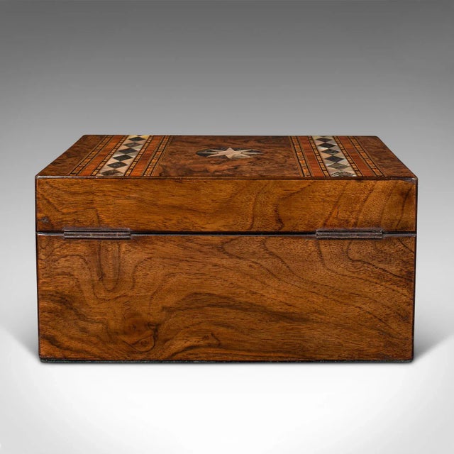 Mid 19th Century 1830's Antique Ladies Utility Box For Sale - Image 5 of 12