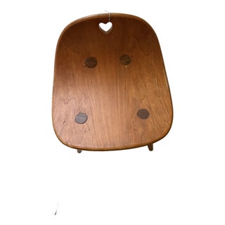 Mid-Century Attributed Ed Wormley (1907-1995) Heart Stool for Dunbar (Berne Indiana) For Sale