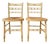 Rush Seated Bedroom Chairs, 1800s, Set of 2 For Sale