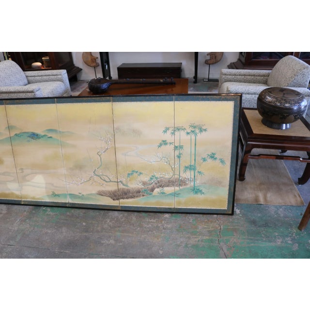 19th Century 6-Panel Screen From Japan For Sale In Los Angeles - Image 6 of 8